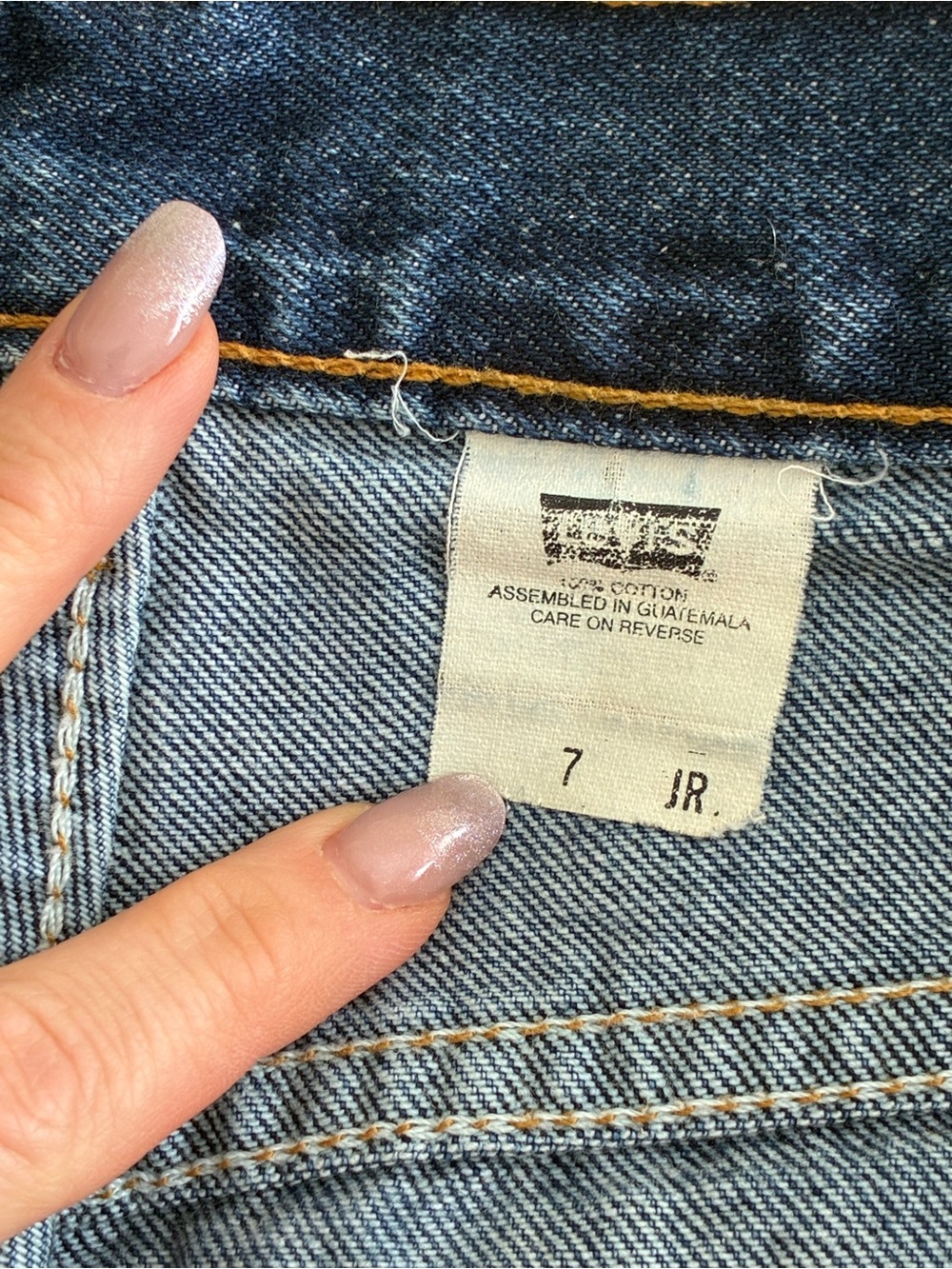 VTG High-Rise Dark Blue Denim Levi’s - Picture 3 of 6